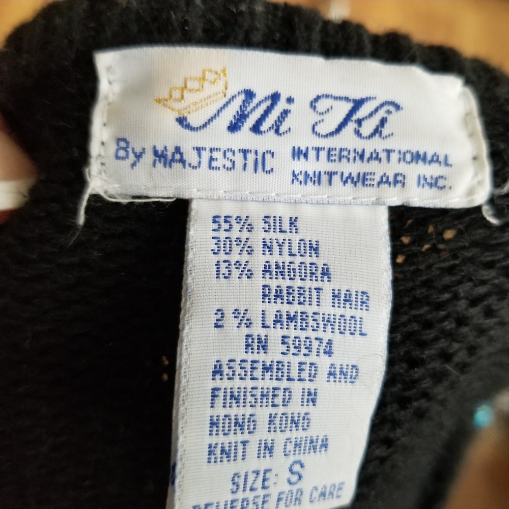 1980s Mi Ki by Majestic Silk/Angora Blend Sweater - Picture 5 of 5